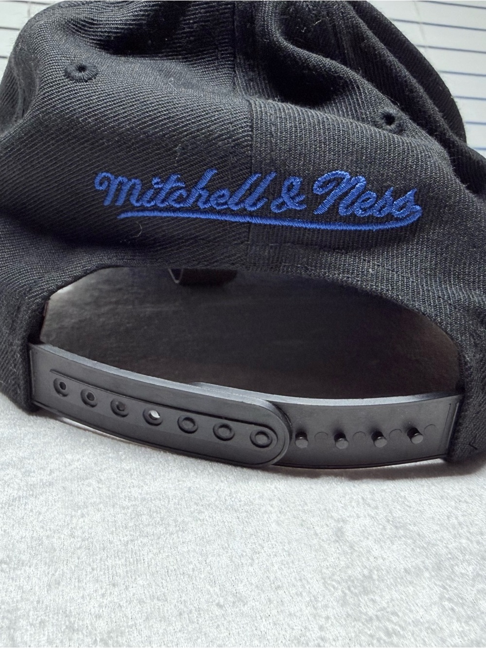 Golden State warriors Mitchell and Ness Black NBA Cap Blue Embroidered Bridge - Picture 5 of 5